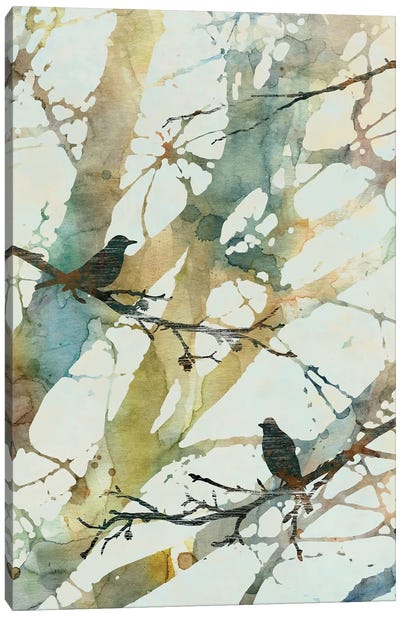 Botanical Birds II Canvas Art Print - Traditional Décor