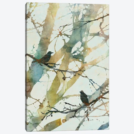 Botanical Birds II Canvas Print #CRO396} by Carol Robinson Canvas Wall Art