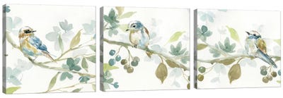 Spring Melody Triptych Canvas Art Print - Art Sets | Triptych & Diptych Wall Art
