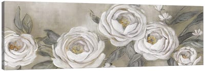 Cottage Roses Canvas Art Print - Traditional Living Room Art