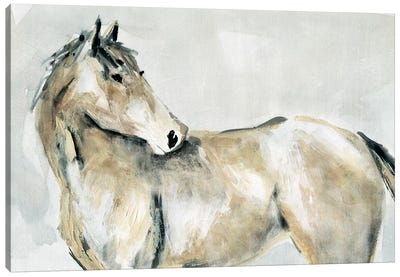 Turning Toward Home Canvas Art Print - Horse Art