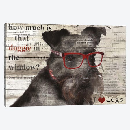 Doggie In Window Canvas Print #CRO41} by Carol Robinson Canvas Wall Art