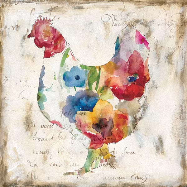 Modern Farmhouse Décor: Flowered Hen by Carol Robinson