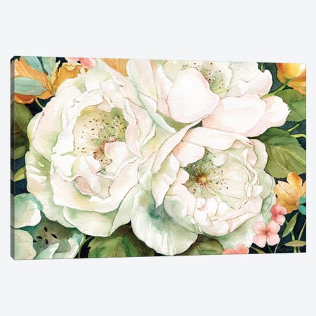 Garden In White Canvas Print #CRO435} by Carol Robinson Canvas Art Print