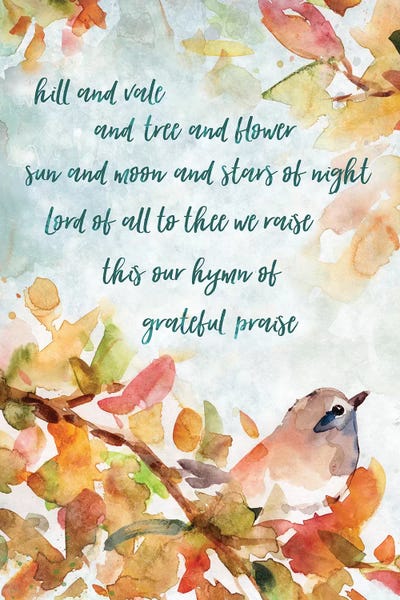 Typography: Hymn Of Praise by Carol Robinson