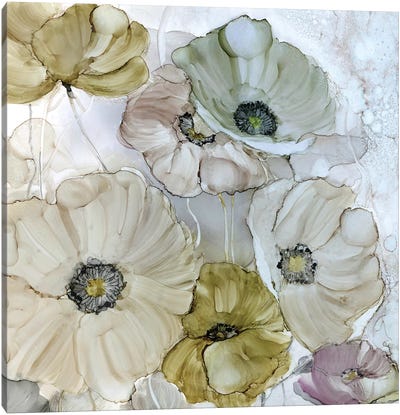 Iridescent Poppies Canvas Art Print - Home Staging Bathroom