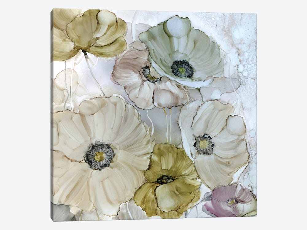 Iridescent Poppies by Carol Robinson 1-piece Canvas Print