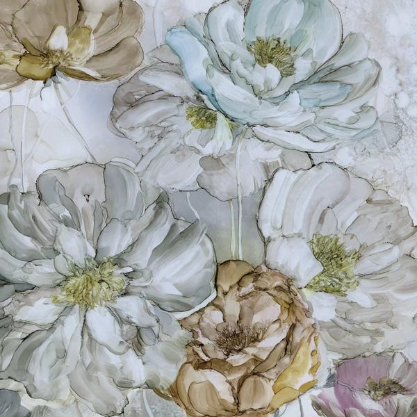 Peonies: Moonlit Peonies by Carol Robinson