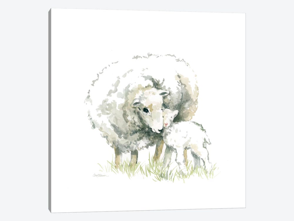 Sheep And Lamb by Carol Robinson 1-piece Canvas Artwork