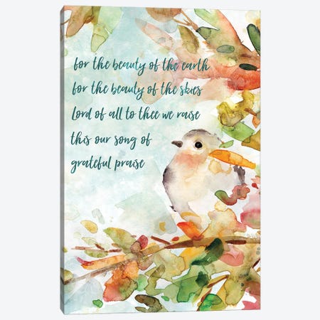 Song Of Praise Canvas Print #CRO449} by Carol Robinson Canvas Art Print