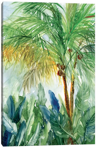 Vintage Palm I Canvas Art Print - Palm Tree Art