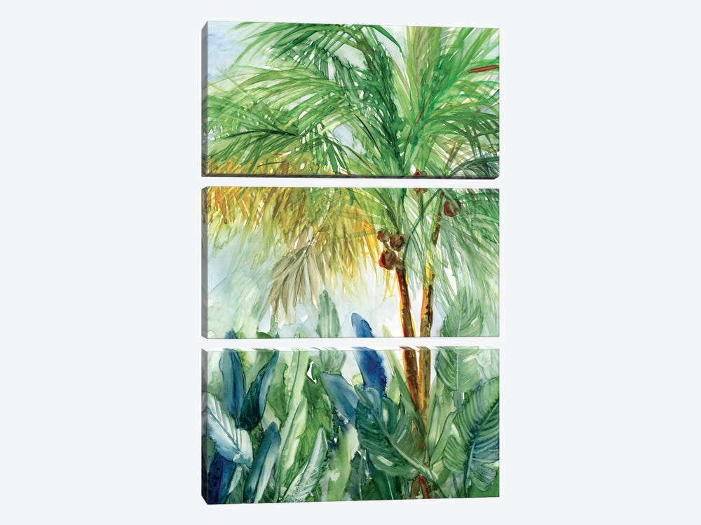 Vintage Palm I by Carol Robinson 3-piece Canvas Print