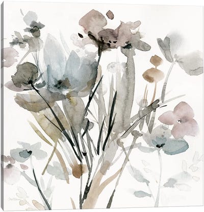 Dainty Blooms I Canvas Art Print - Neutrals