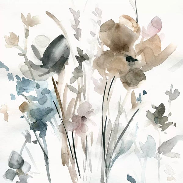Large Floral & Botanical Art - Canvas Prints: Dainty Blooms II by Carol Robinson