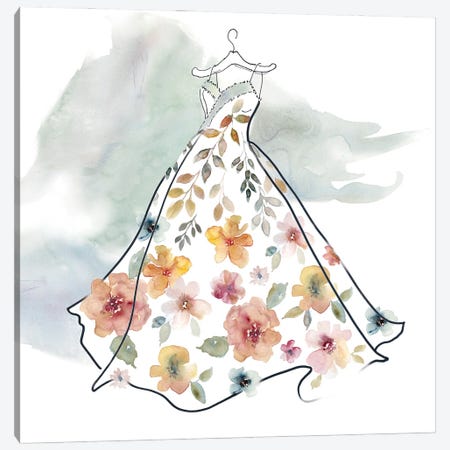Fashionable Florals IV Canvas Print #CRO462} by Carol Robinson Canvas Art Print
