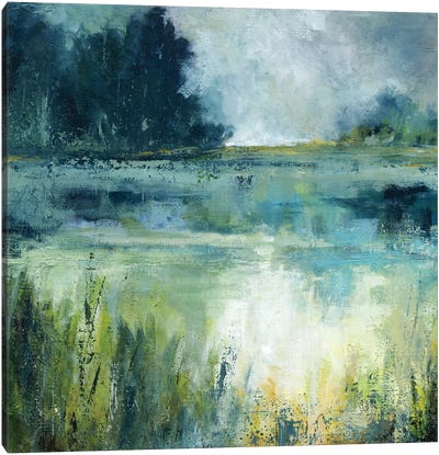 Reflections Edge Canvas Art Print - Field, Grassland & Meadow Art