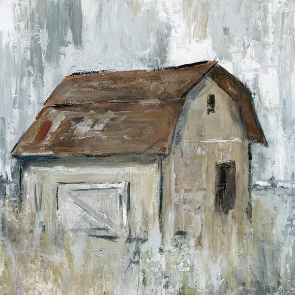 Modern Farmhouse Living Room: Barn At Dusk by Carol Robinson