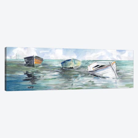 Caught At Low Tide I Canvas Print #CRO497} by Carol Robinson Canvas Print