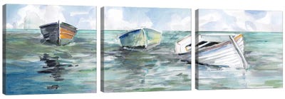 Caught At Low Tide I Canvas Art Print - Panoramic & Horizontal Wall Art