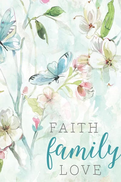 Butterflies and Flowers: Faith Family Love by Carol Robinson
