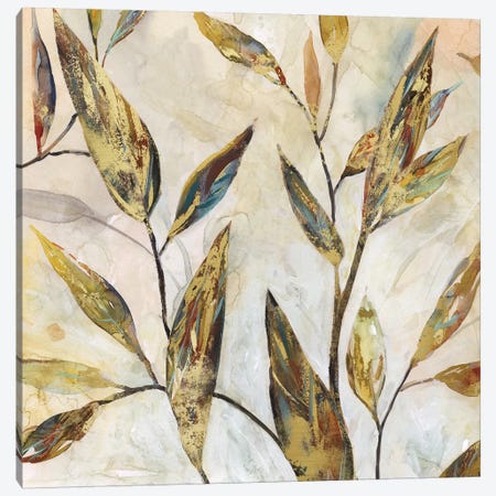 Gilded Leaves II Canvas Print #CRO517} by Carol Robinson Canvas Wall Art