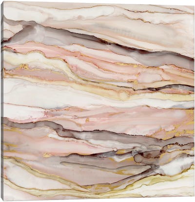 Graceful Marble II Canvas Art Print - Pantone Trending  Fall Colors 2018