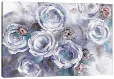 Iced Flowers Canvas Art Print - Perano Art