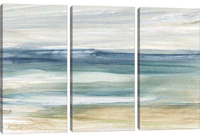 Ocean Breeze Canvas Art Print - 3-Piece Beach Art
