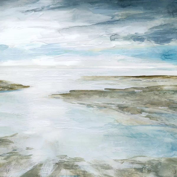 Large Coastal Art - Canvas Prints: Shimmering Tides by Carol Robinson