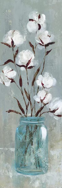 Modern Farmhouse Bedroom: Stalks Of Cotton I by Carol Robinson