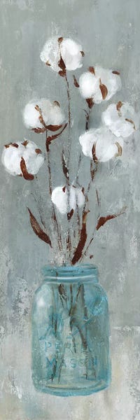 Large Floral & Botanical Art - Canvas Prints: Stalks Of Cotton II by Carol Robinson