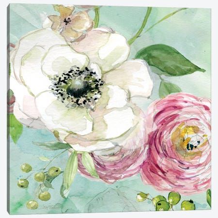 Asbury Garden Bloom III Canvas Print #CRO55} by Carol Robinson Canvas Artwork