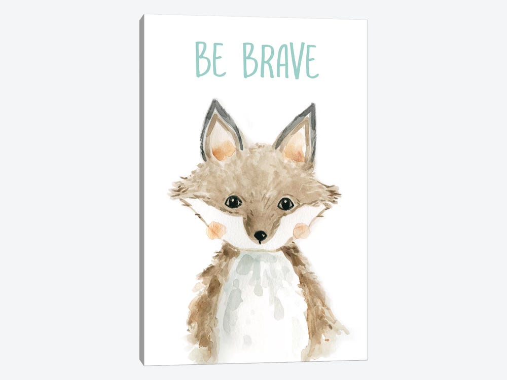 Be Brave Fox by Carol Robinson 1-piece Canvas Art