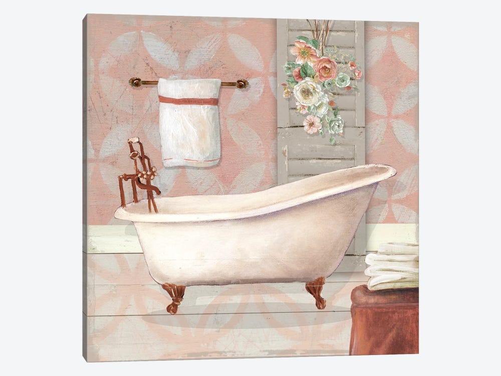 Blushing Bath I by Carol Robinson 1-piece Canvas Wall Art