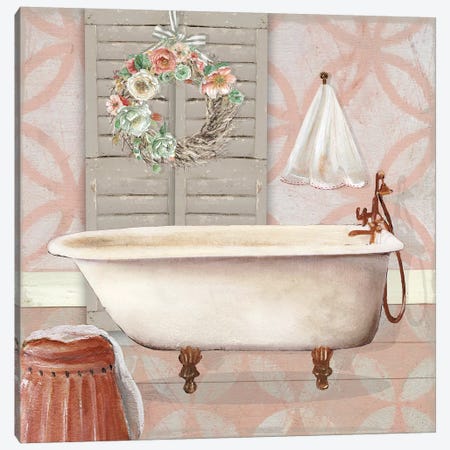 Blushing Bath II Canvas Print #CRO575} by Carol Robinson Canvas Art