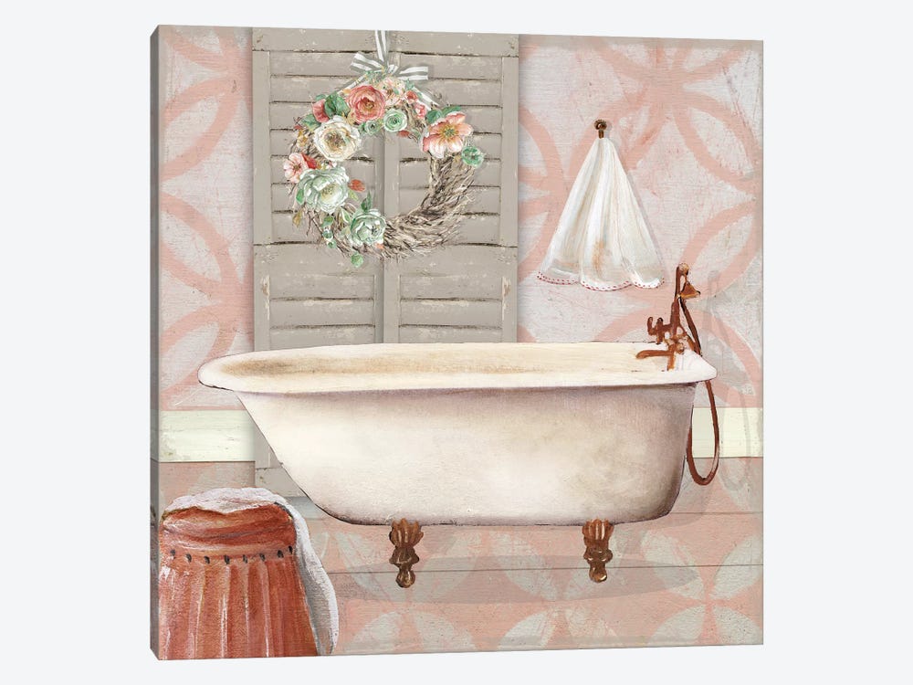 Blushing Bath II by Carol Robinson 1-piece Canvas Print