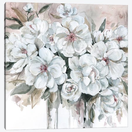 Blushing Bouquet Canvas Print #CRO576} by Carol Robinson Canvas Artwork
