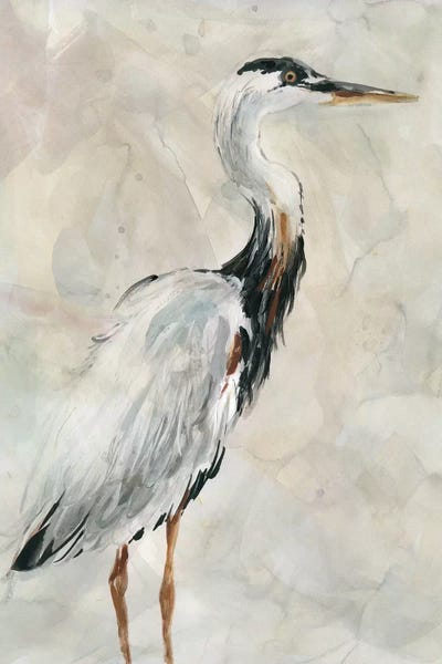 Neutrals: Crane at Dusk I by Carol Robinson