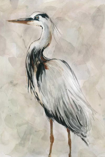 Galaxy Of Graphics: Crane at Dusk II by Carol Robinson