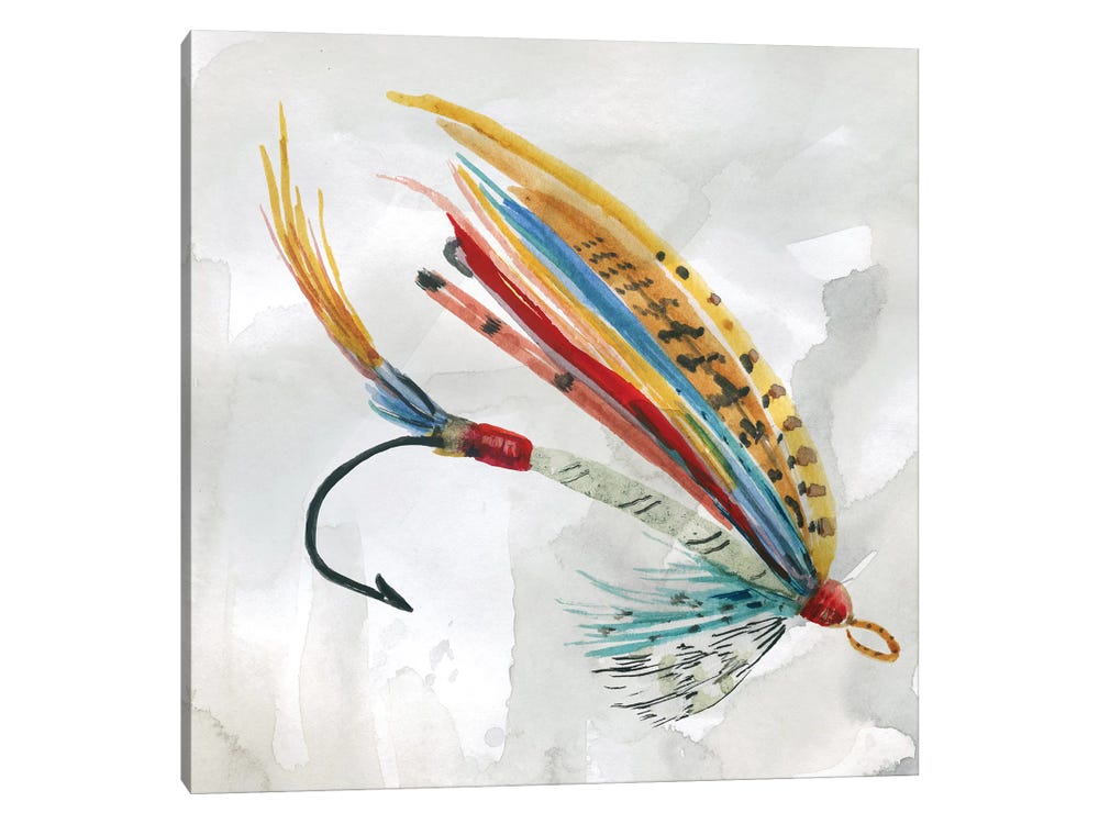 Carol Robinson Canvas Art Picture - Fly Hook I ( Sports > Fishing art) - 26x26 in