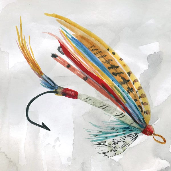 Cabin & Lodge Décor: Fly Hook I by Carol Robinson