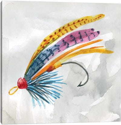 Fly Hook III Canvas Art Print - Fishing Art