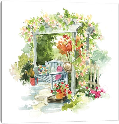Garden Retreat Canvas Art Print - Furniture