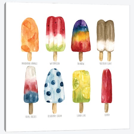 Popsicles Favorite Flavor Canvas Print #CRO663} by Carol Robinson Canvas Print