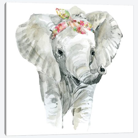 Savannah Elephant Canvas Print #CRO674} by Carol Robinson Canvas Print
