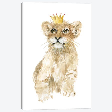 Savannah Lion Cub Canvas Print #CRO676} by Carol Robinson Art Print