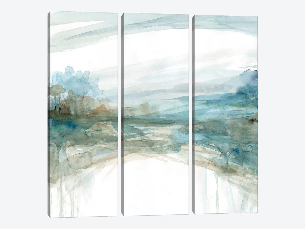 Shimmering Treeline II by Carol Robinson 3-piece Canvas Print