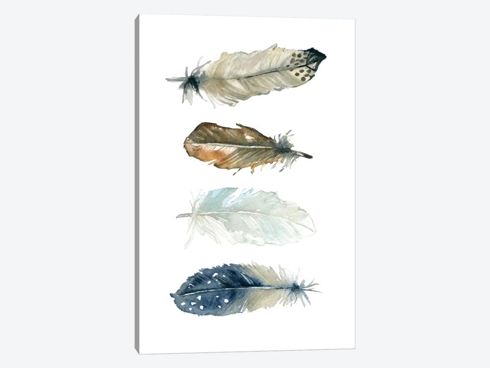 Feather Collection I by Carol Robinson 1-piece Canvas Art