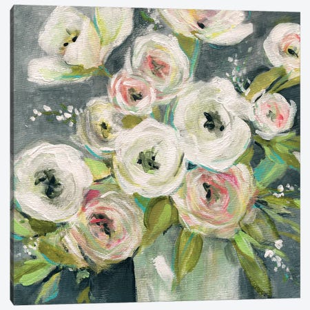 Summer Ranunculus Canvas Print #CRO701} by Carol Robinson Canvas Wall Art