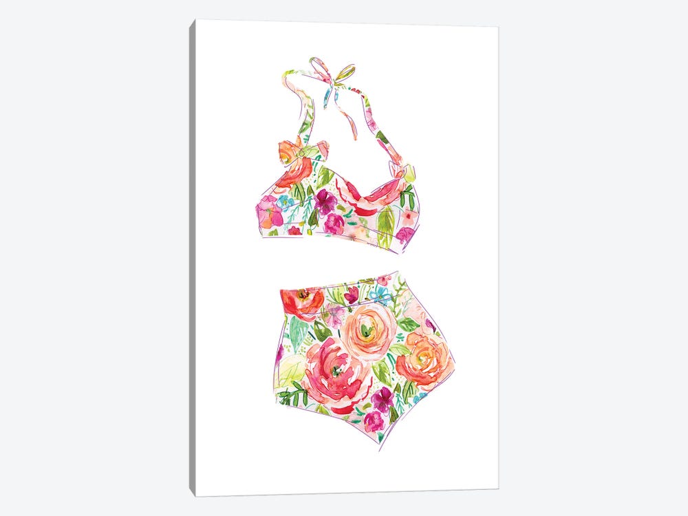 Tropical Swimwear III by Carol Robinson 1-piece Art Print